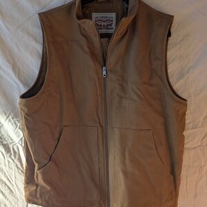 Levi's Men's Tan Zip-Up Vest